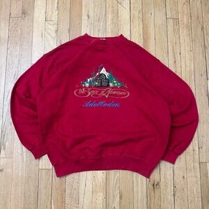 Vintage 90s Christmas embroidered sweatshirt